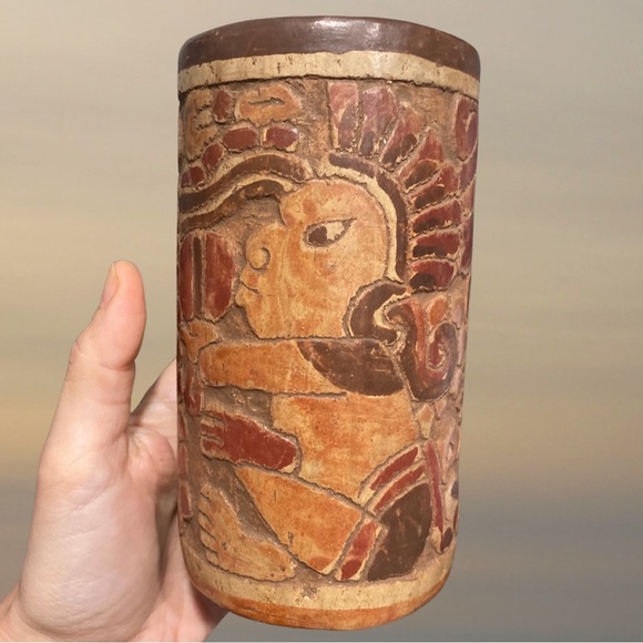 Other - Mayan Ceremonial Cup / Vintage Reproduction
